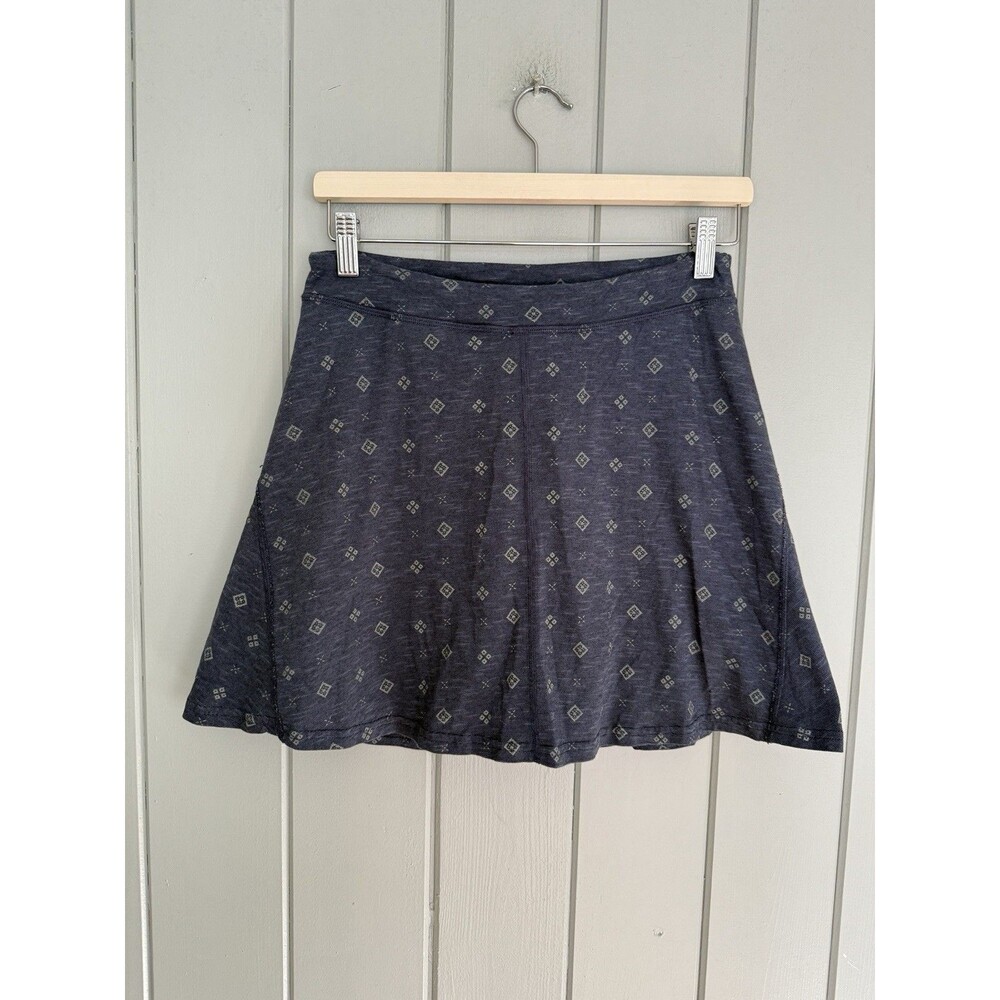 Toad & Co Seleena Skort Organic Cotton Blue Floral A-line S Small Hiking Outdoor